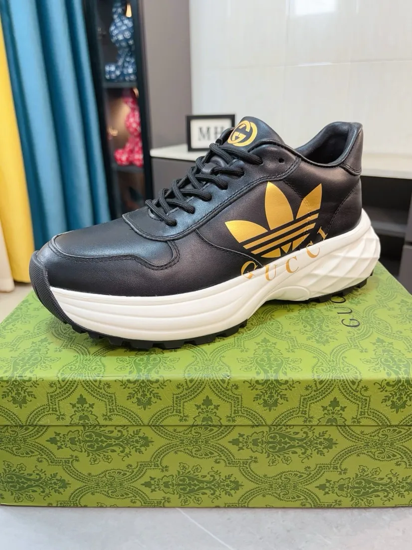 Men's shoes 💰520🌹🌹【GUCCI】pop-up casual sneakers with daddy outsole, breathable and comfortable, easy to walk, a versatile style for trendy men, upper with cowhide edge and outsole with 3D upper printing➕genuine leather lining➕Gucci's popular original outsole, sports and running style, super comfortable. Code number 38-44